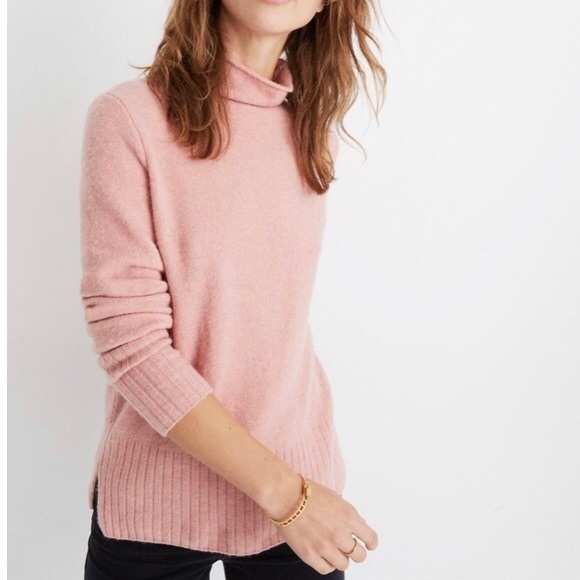 Madewell Sweaters - MADEWELL Inland Turtleneck Sweater NWT M Pink Rose